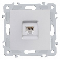 Розетка ethernet rj-45 без рамки arte milano am-206 206.45-1.silver